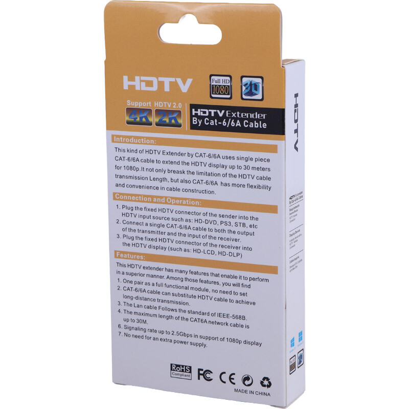 افزایش دهنده طول BY CAT-6/6A HDMI 30m - 5