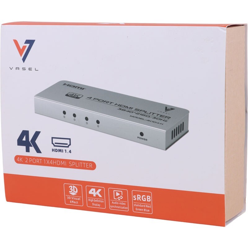اسپلیتر 4 پورت HDMI واصل VSL-4K104-H - 7