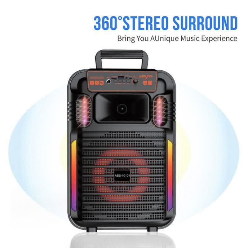اسپیکر بلوتوثی ABS-10101 + میکروفون و ریموت کنترل - 8
