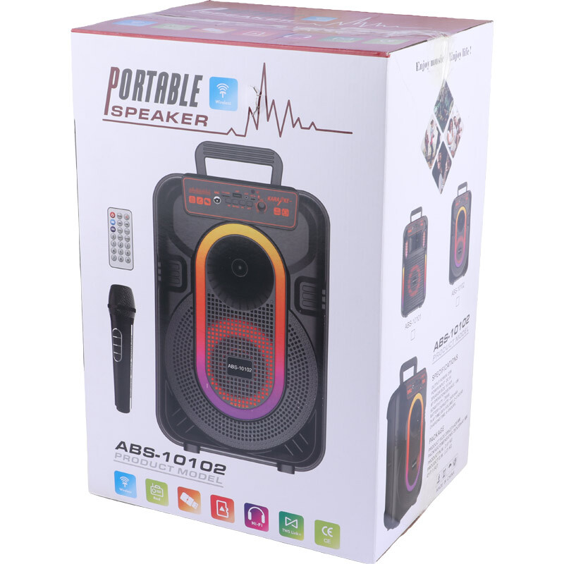 اسپیکر بلوتوثی ABS-10102 + میکروفون و ریموت کنترل - 2