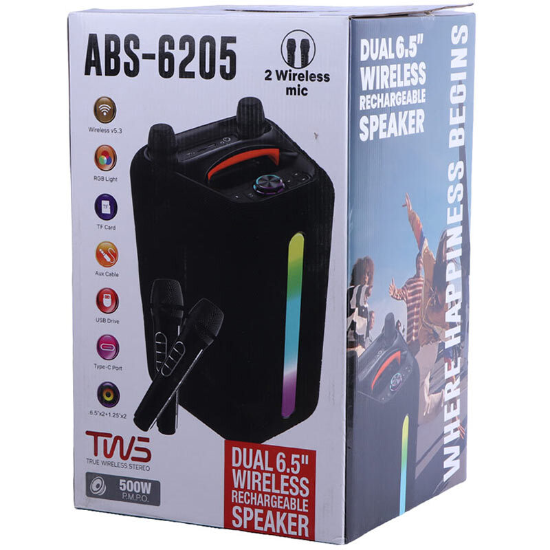 اسپیکر بلوتوثی ABS-6205 + میکروفون - 2
