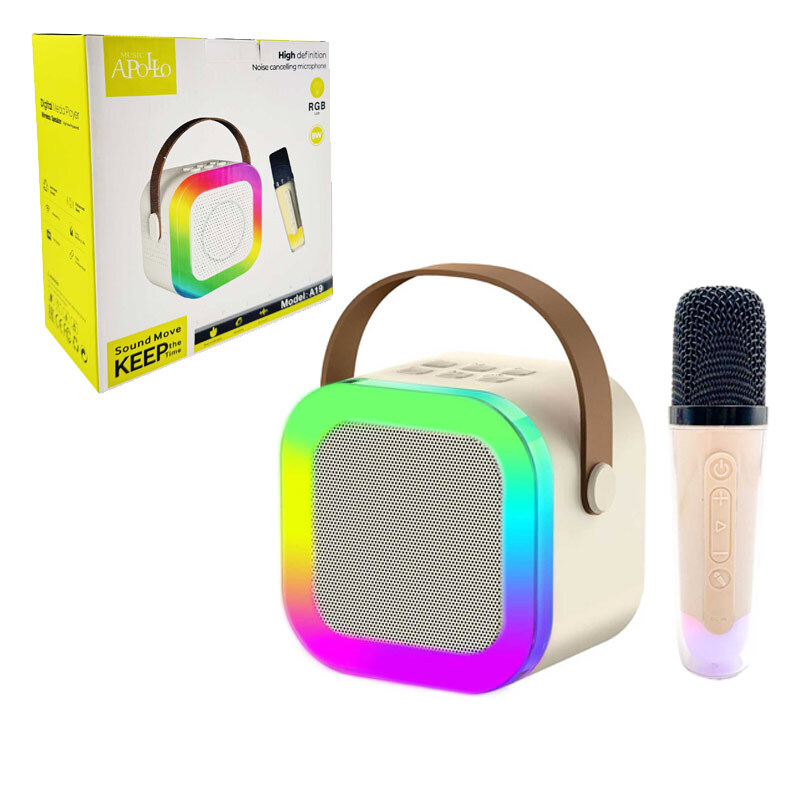 اسپیکر بلوتوثی آپولو A19 RGB + میکروفون - 8