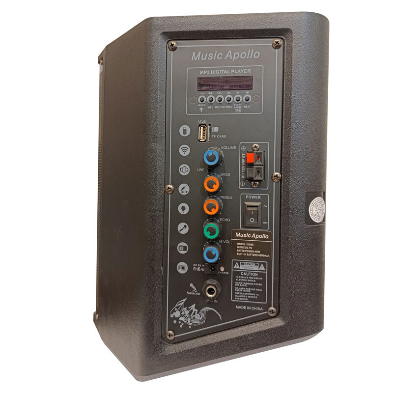 اسپیکر بلوتوثی آپولو S1088 + میکروفون و ریموت کنترل - 2