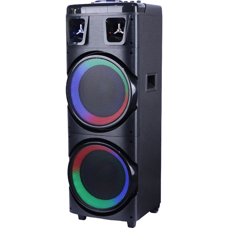 اسپیکر بلوتوثی چمدانی برودو BTS-1708 + میکروفون و ریموت کنترل - 5