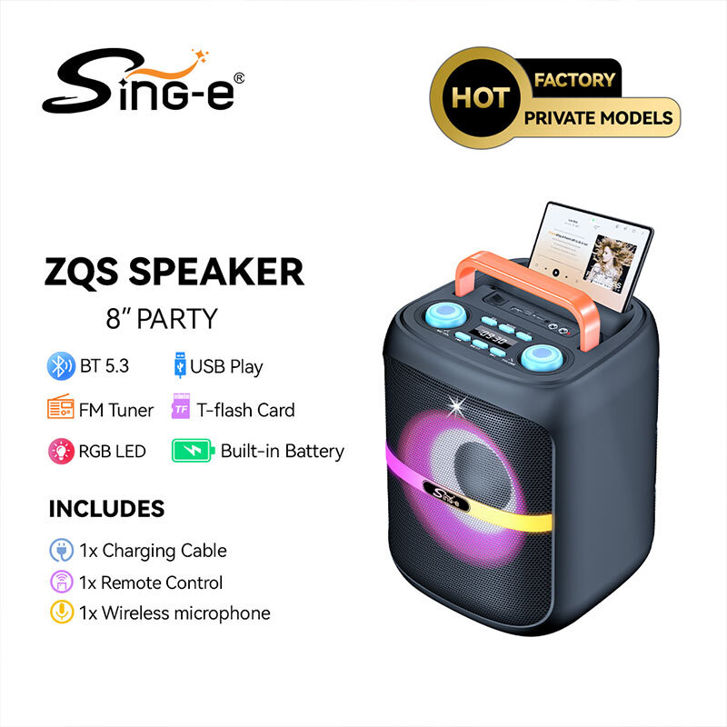 اسپیکر بلوتوثی سینگ ای ZQS8183 + میکروفون و ریموت کنترل - 7