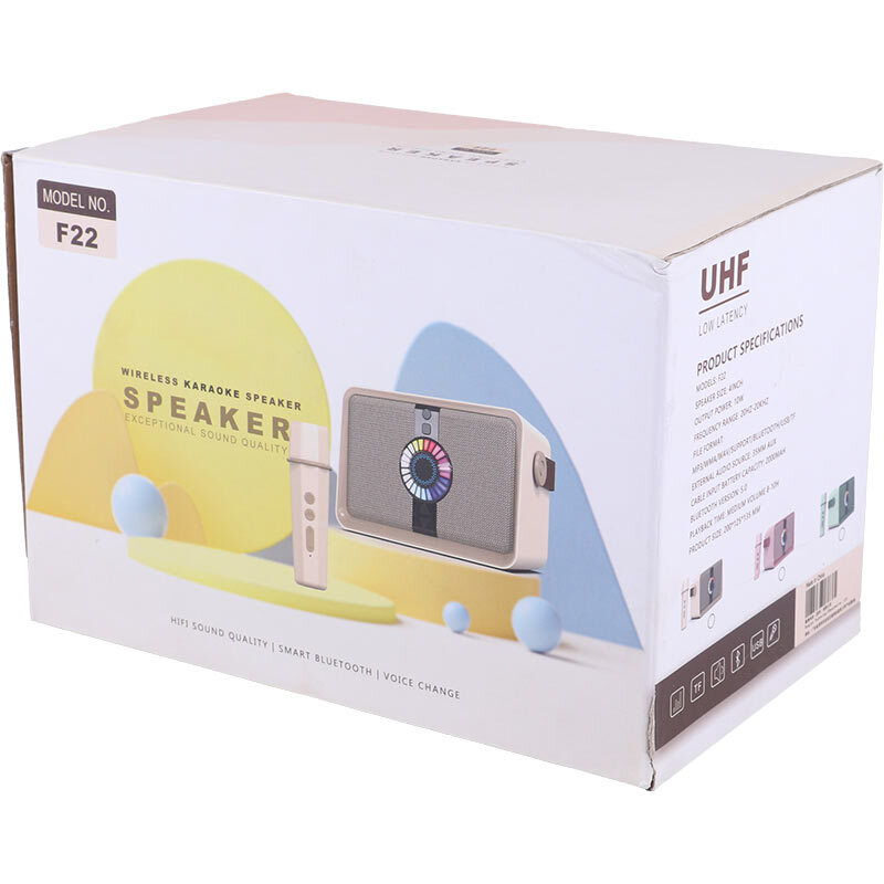 اسپیکر بلوتوثی UHF F22 + میکروفون - 8