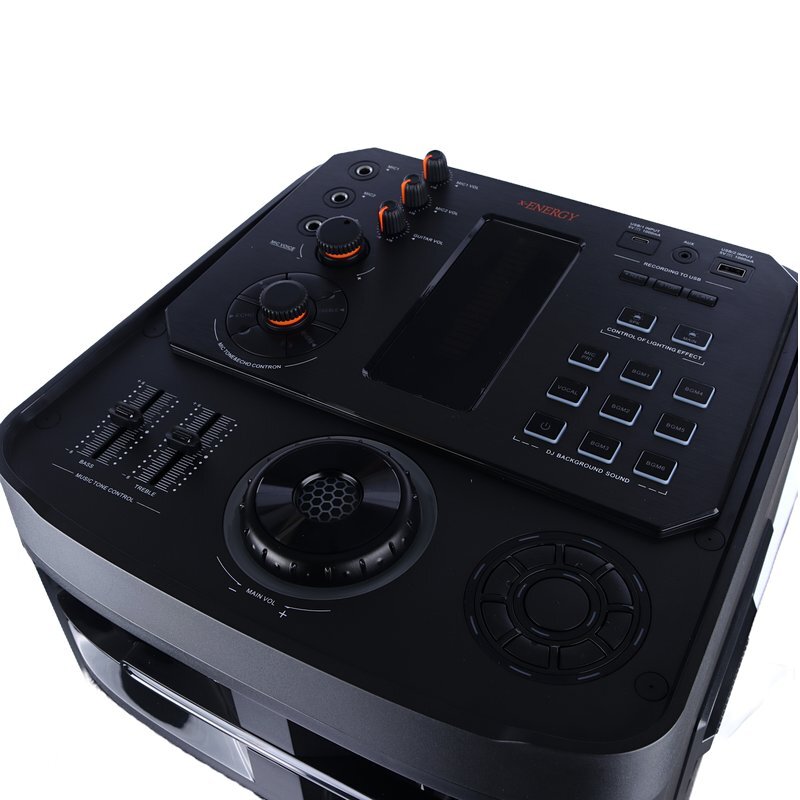 اسپیکر چمدانی بلوتوثی ایکس انرژی Titan + میکروفون و ریموت کنترل - 3