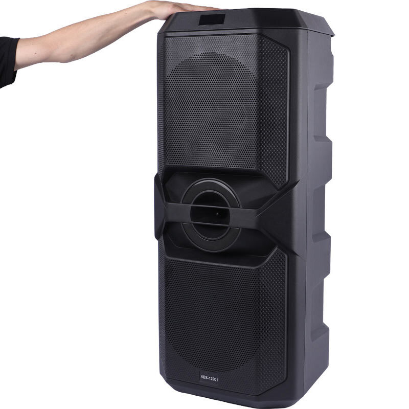 اسپیکر چمدانی بلوتوثی ایکس بیس ABS-12201 + میکروفون و ریموت کنترل - 7