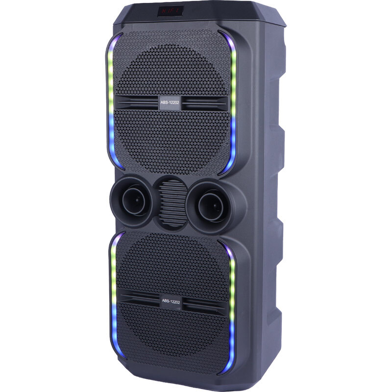 اسپیکر چمدانی بلوتوثی ایکس بیس ABS-12202 + میکروفون و ریموت کنترل - 4