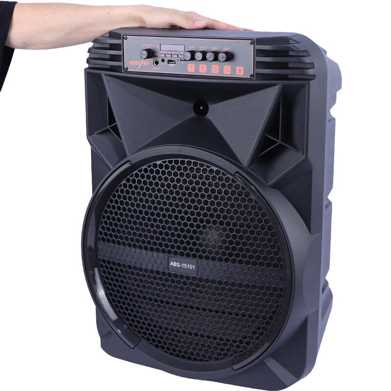 اسپیکر چمدانی بلوتوثی ایکس بیس ABS-15101 + میکروفون و ریموت کنترل - 6