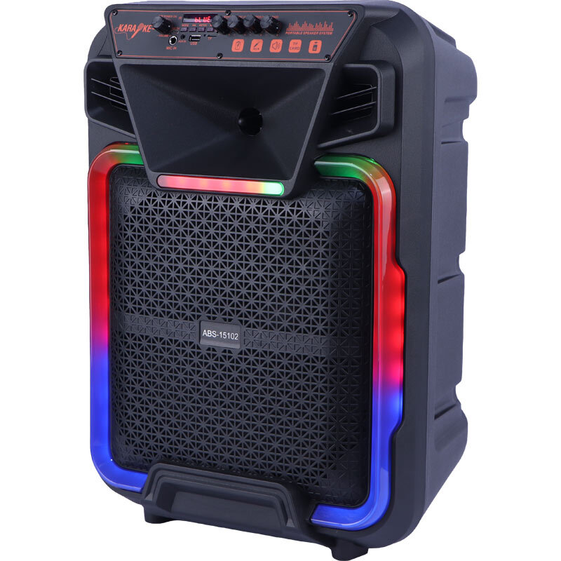 اسپیکر چمدانی بلوتوثی ایکس بیس ABS-15102 + میکروفون و ریموت کنترل - 3