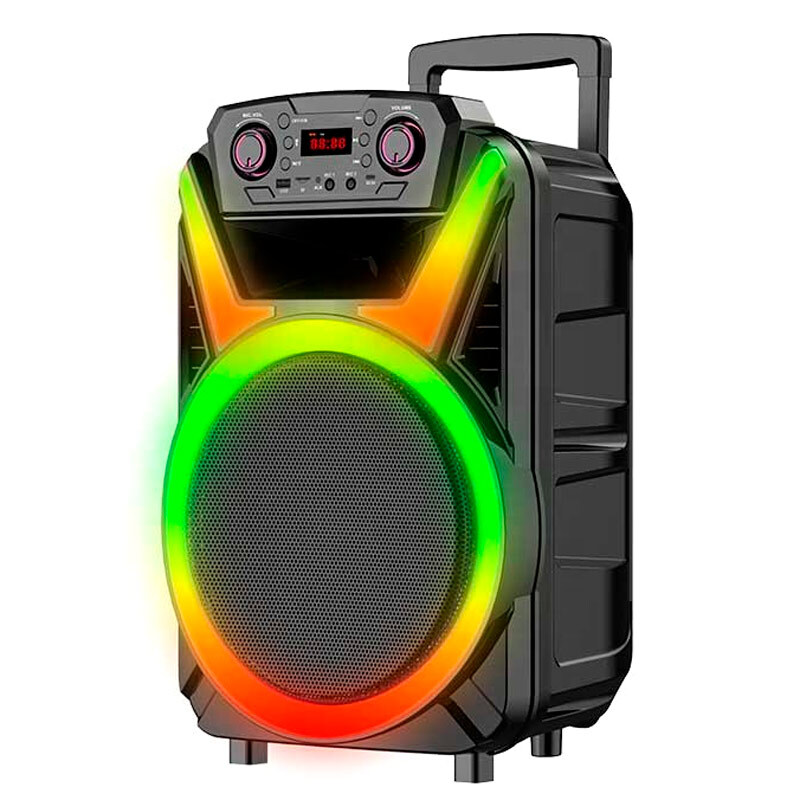 اسپیکر چمدانی بلوتوثی ایکس بیس ABS-15103 + میکروفون و ریموت کنترل - 4