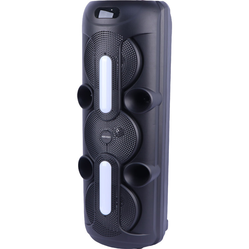 اسپیکر چمدانی بلوتوثی ایکس بیس ABS-8301 + میکروفون و ریموت کنترل - 3