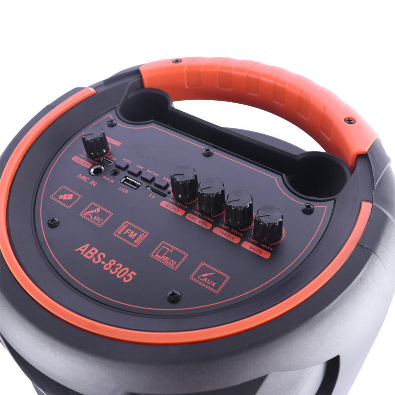 اسپیکر چمدانی بلوتوثی ایکس بیس ABS-8305 + میکروفون و ریموت کنترل - 7
