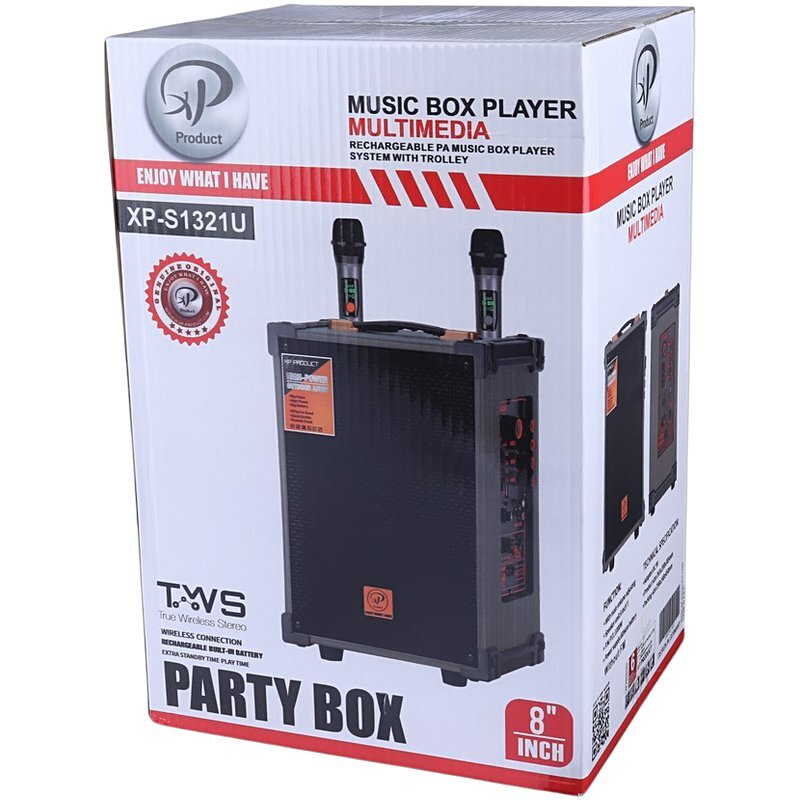 اسپیکر چمدانی بلوتوثی ایکس پی پروداکت XP-S1321U + میکروفون و ریموت کنترل - 2