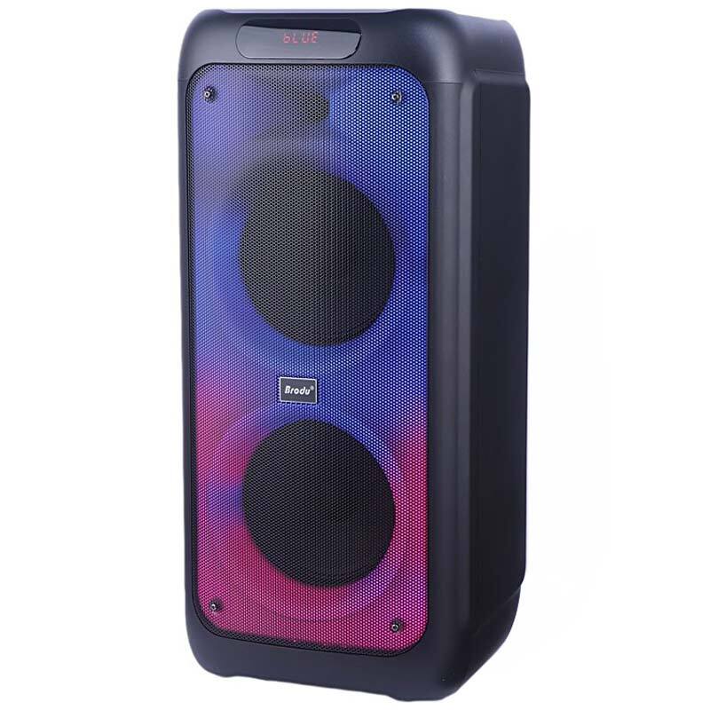 اسپیکر چمدانی بلوتوثی برودو BTS-1388 + میکروفون و ریموت کنترل - 3