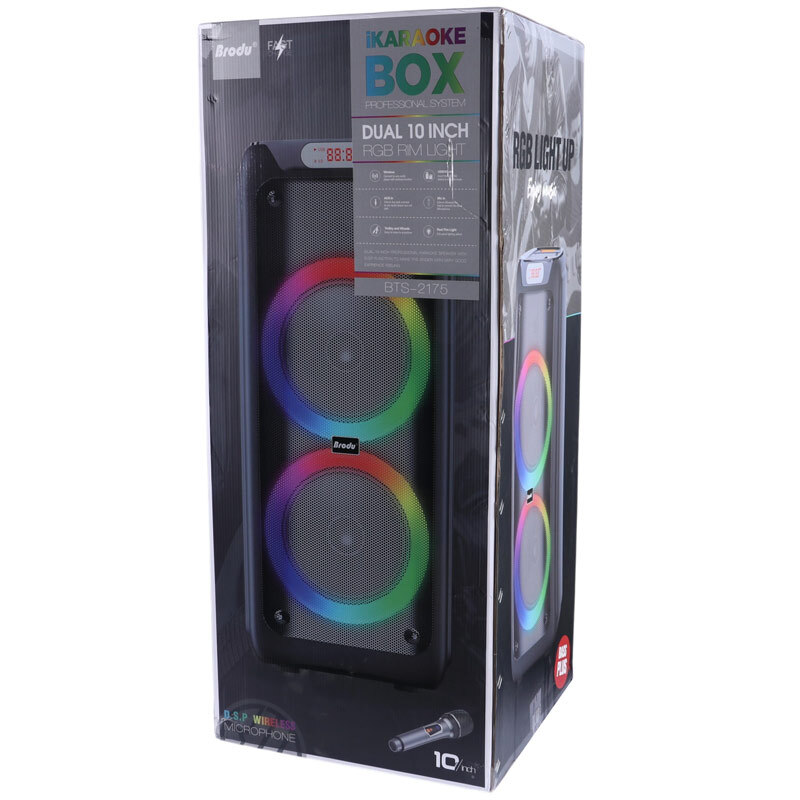 اسپیکر چمدانی بلوتوثی برودو BTS-2175 + میکروفون - 2