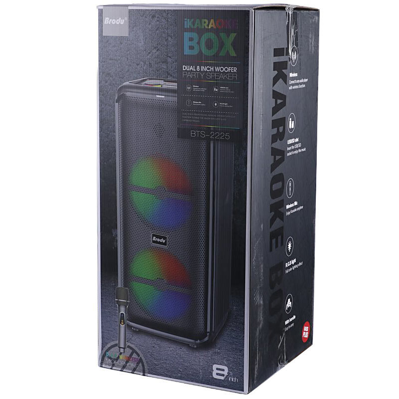 اسپیکر چمدانی بلوتوثی برودو BTS-2225 + میکروفون - 2