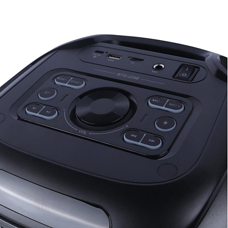 اسپیکر چمدانی بلوتوثی برودو BTS-2258 + میکروفون - 4