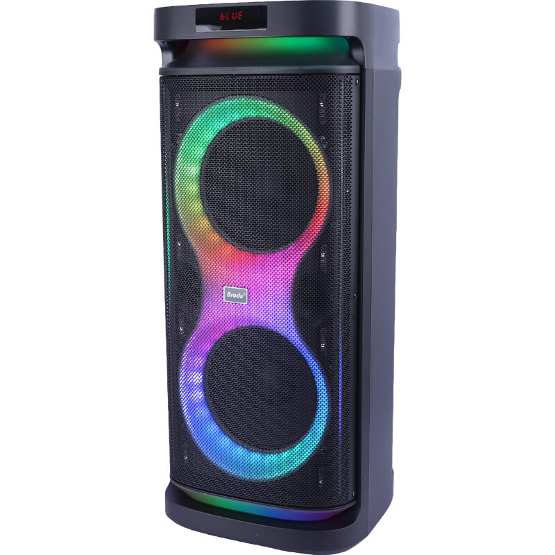 اسپیکر چمدانی بلوتوثی برودو BTS-2291 + میکروفون و ریموت کنترل - 4
