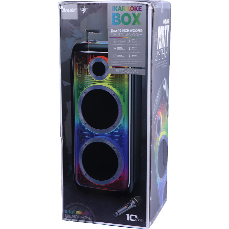 اسپیکر چمدانی بلوتوثی برودو BTS-2370 + میکروفون - 2