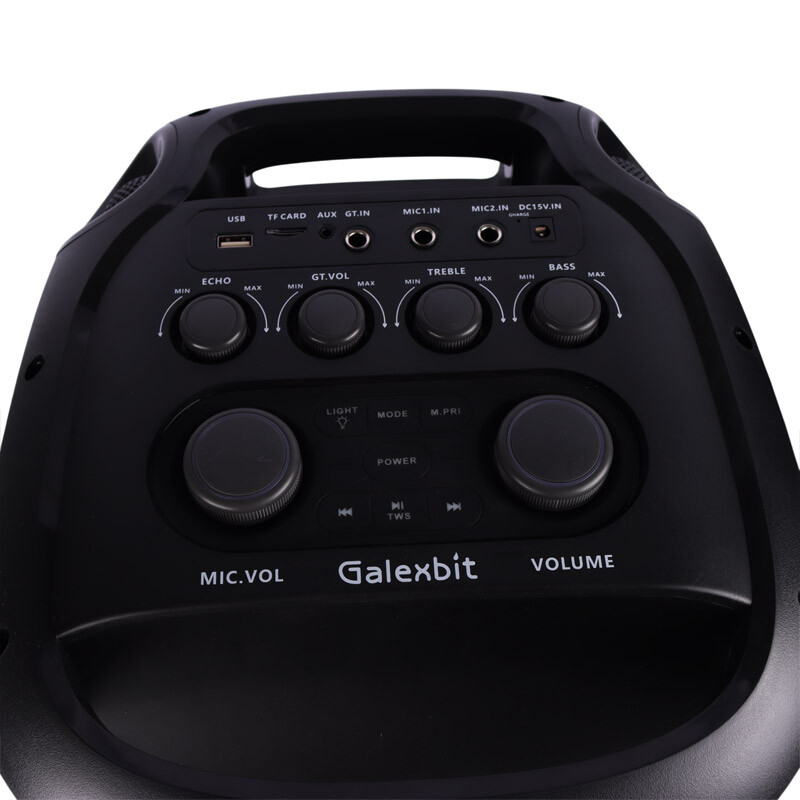 اسپیکر چمدانی بلوتوثی گلکس بیت GS-61 + میکروفون و ریموت کنترل - 4