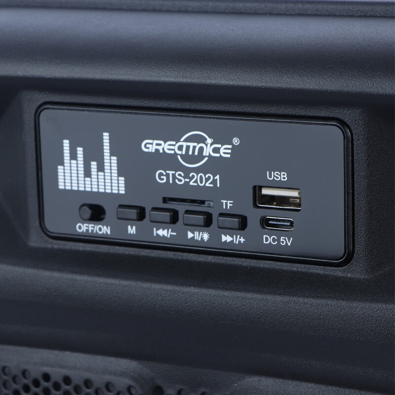 اسپیکر چمدانی بلوتوثی گریت نایس GTS-2021 + میکروفون - 6