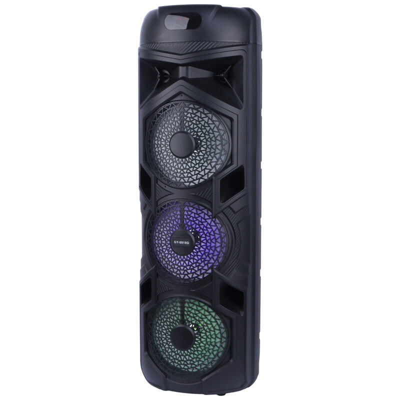 اسپیکر چمدانی بلوتوثی GY-8818G + میکروفون و ریموت کنترل - 3