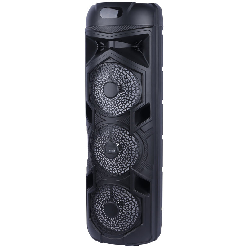 اسپیکر چمدانی بلوتوثی GY-8818G + میکروفون و ریموت کنترل - 4