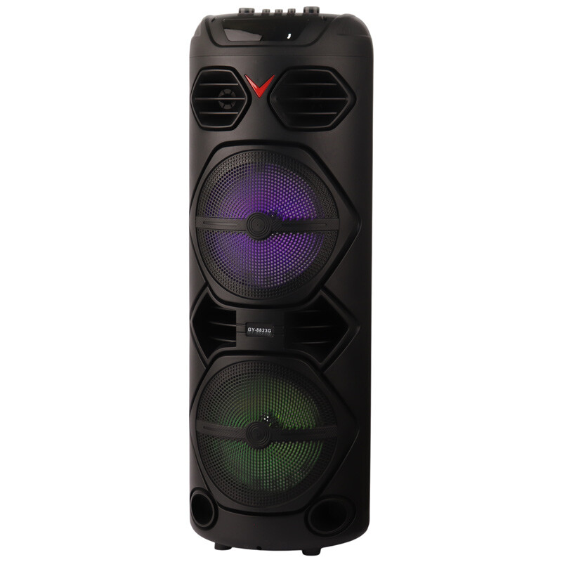 اسپیکر چمدانی بلوتوثی GY-8823G + میکروفون و ریموت کنترل - 3