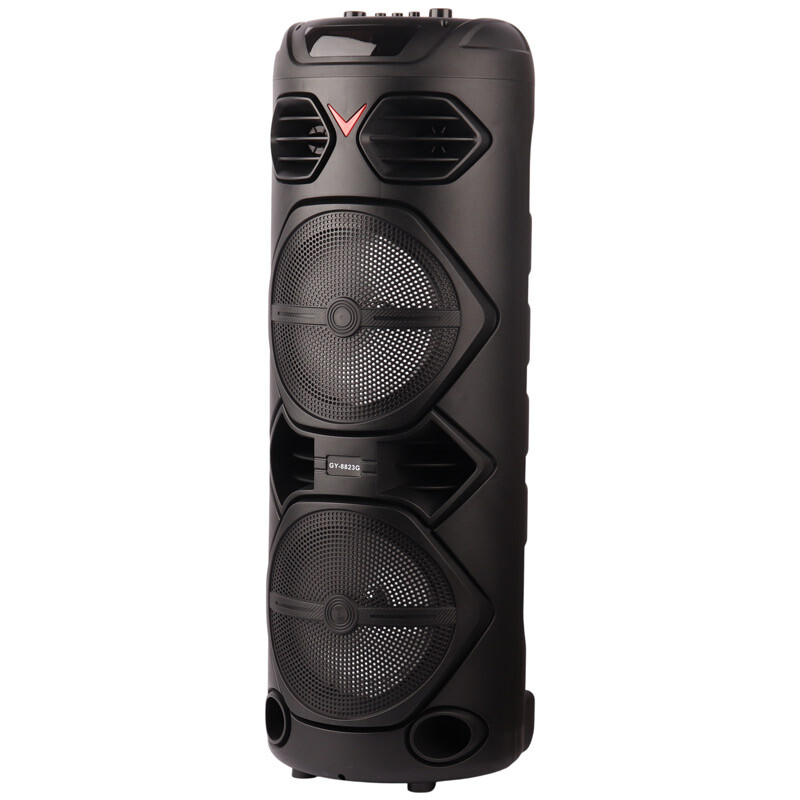 اسپیکر چمدانی بلوتوثی GY-8823G + میکروفون و ریموت کنترل - 5