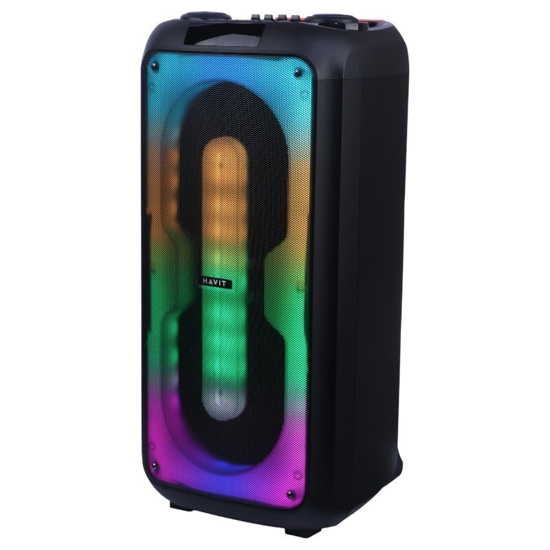 اسپیکر چمدانی بلوتوثی هویت SQ119BT + میکروفون و ریموت کنترل - 3