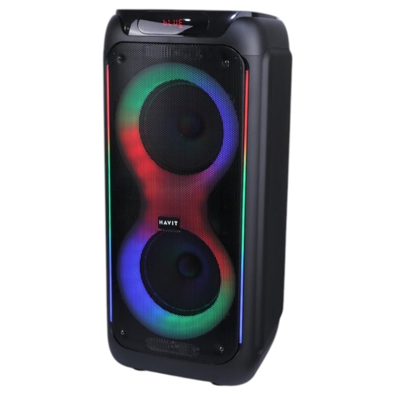 اسپیکر چمدانی بلوتوثی هویت SQ120BT + میکروفون و ریموت کنترل - 5