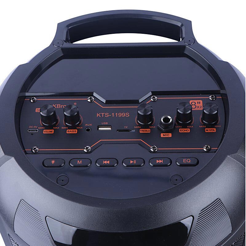 اسپیکر چمدانی بلوتوثی کی برود KTS-1199S + میکروفون - 4