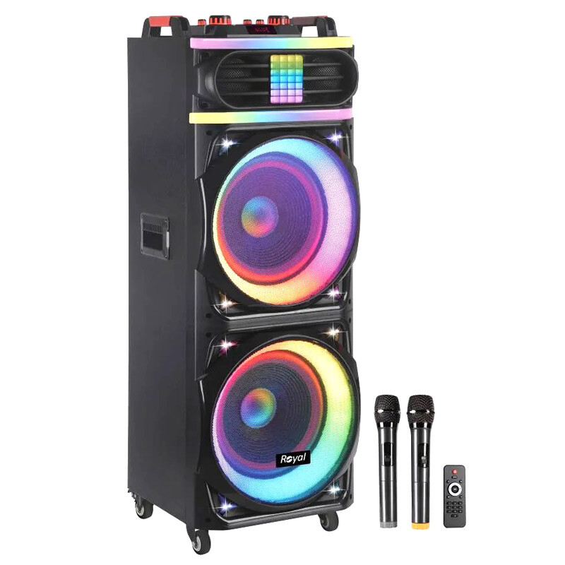 اسپیکر چمدانی بلوتوثی رویال Partybox RSB-1230 + میکروفون و ریموت کنترل - 7