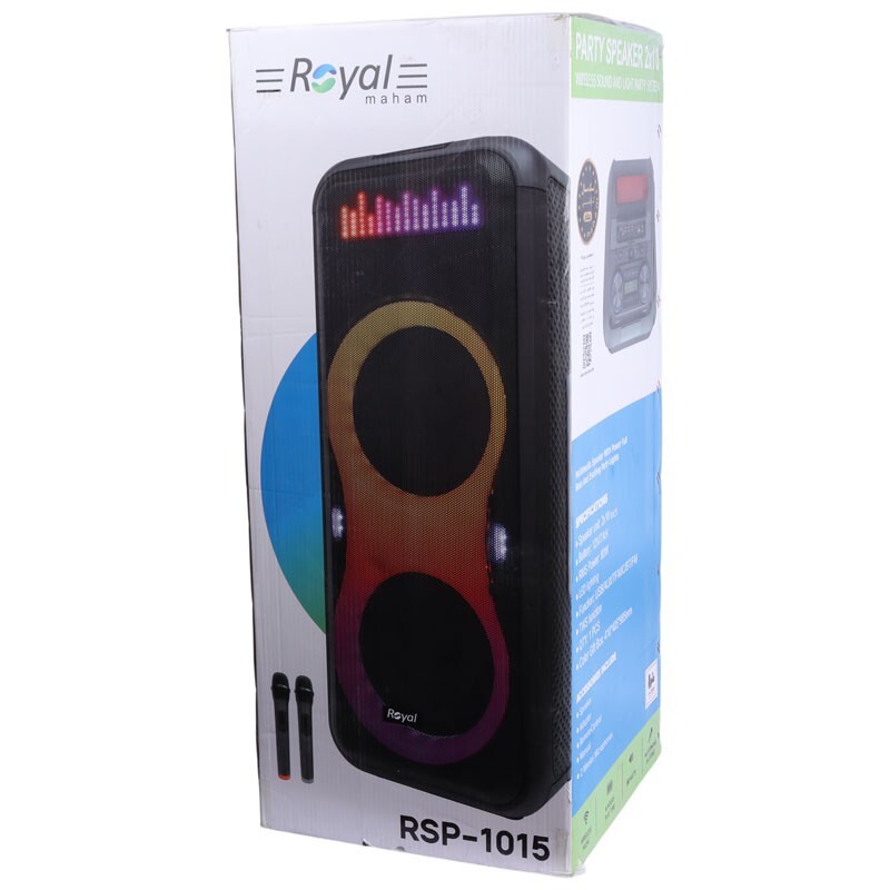 اسپیکر چمدانی بلوتوثی رویال RSP-1015 + میکروفون و ریموت کنترل - 2