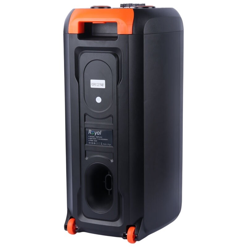 اسپیکر چمدانی بلوتوثی رویال RSP-810 + میکروفون و ریموت کنترل - 4