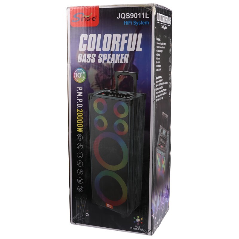 اسپیکر چمدانی بلوتوثی سینگ ای JQS9011L + میکروفون و ریموت کنترل - 2