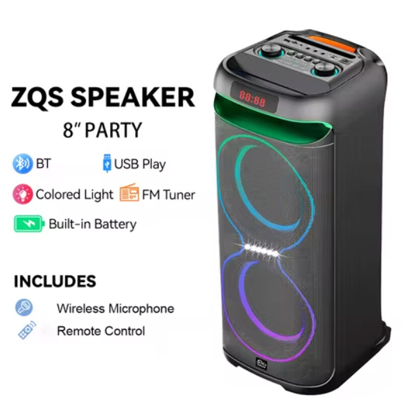 اسپیکر چمدانی بلوتوثی سینگ ای ZQS8258 + میکروفون و ریموت کنترل - 7