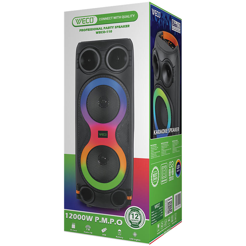 اسپیکر چمدانی بلوتوثی ویکو WECO-110 + ریموت کنترل - 2