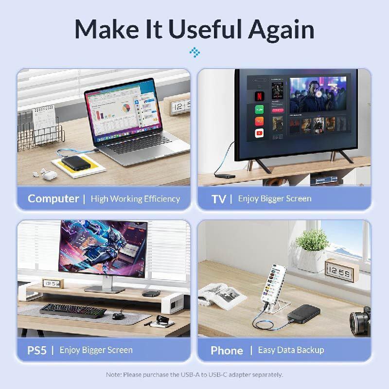 باکس هارد 2.5 اینچی HDD/SSD اوریکو 2020C3-V1 - 3