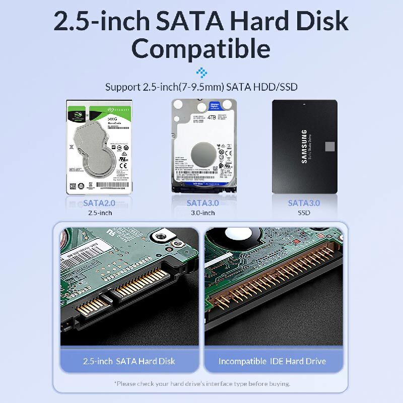 باکس هارد 2.5 اینچی HDD/SSD اوریکو 2020C3-V1 - 5