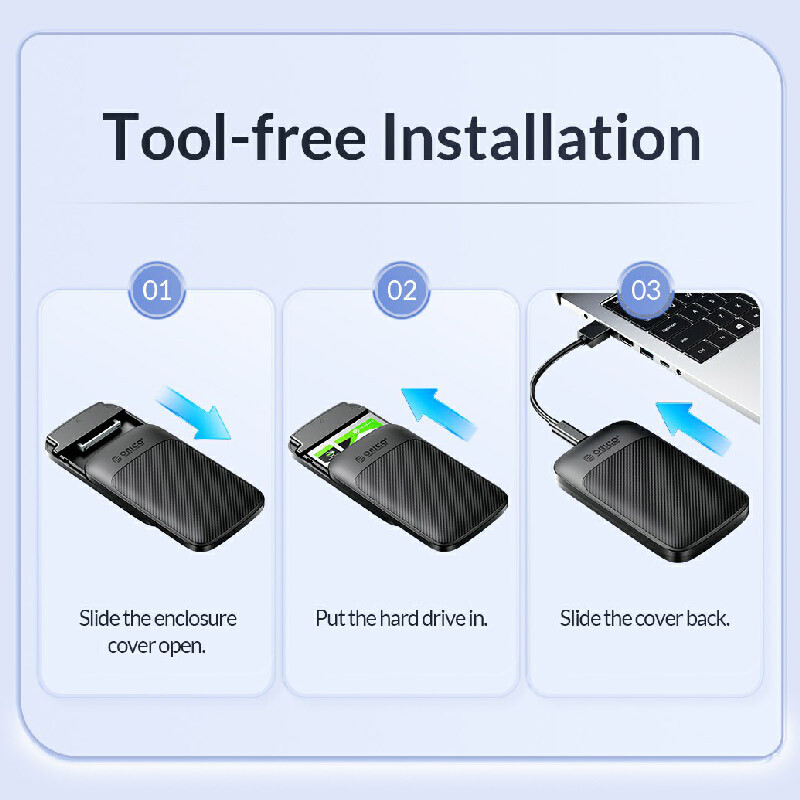 باکس هارد 2.5 اینچی HDD/SSD اوریکو 2020C3-V1 - 8