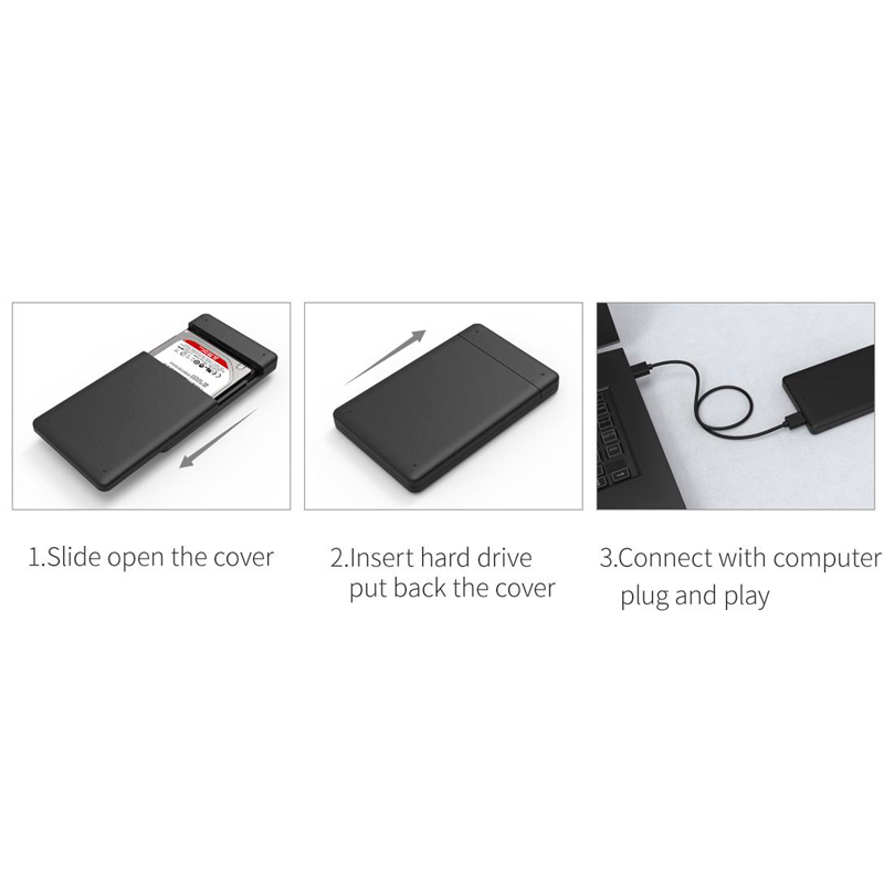 باکس هارد 2.5 اینچی HDD/SSD اوریکو 2577U3 - 7