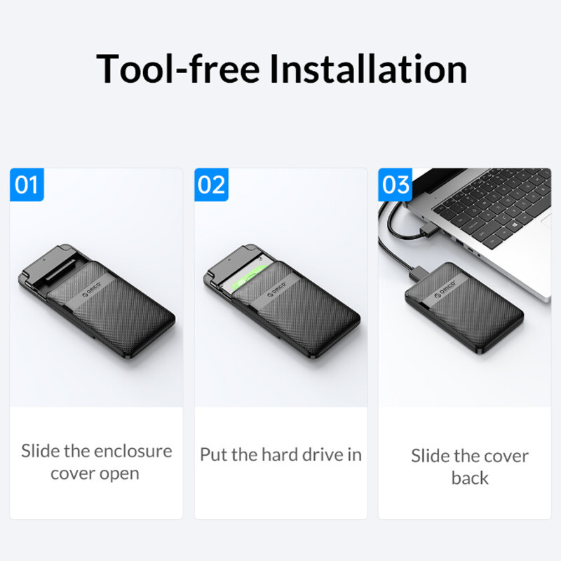 باکس هارد 2.5 اینچی HDD/SSD اوریکو 2577U3-V1 - 5