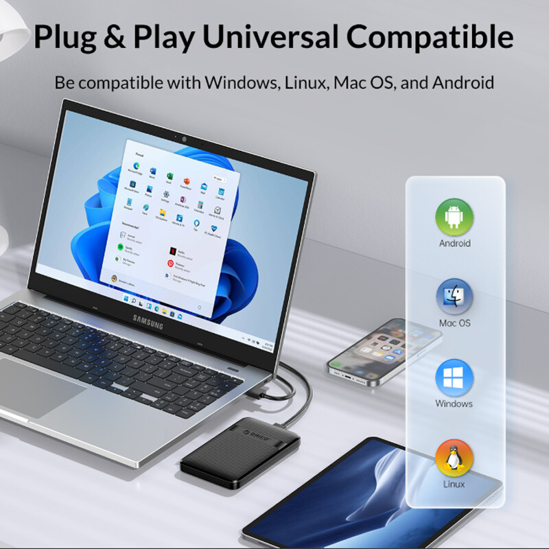 باکس هارد 2.5 اینچی HDD/SSD اوریکو 2577U3-V1 - 7