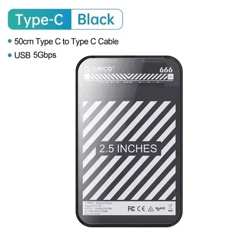 باکس هارد 2.5 اینچی HDD/SSD اوریکو 2599C3-CR - 4
