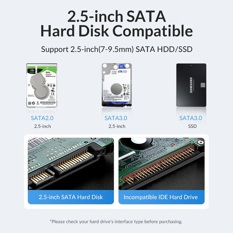 باکس هارد 2.5 اینچی HDD/SSD اوریکو 25PW1-C3 - 7