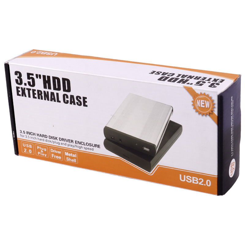 باکس هارد 3.5 اینچی External Case HDD + آداپتور - 2
