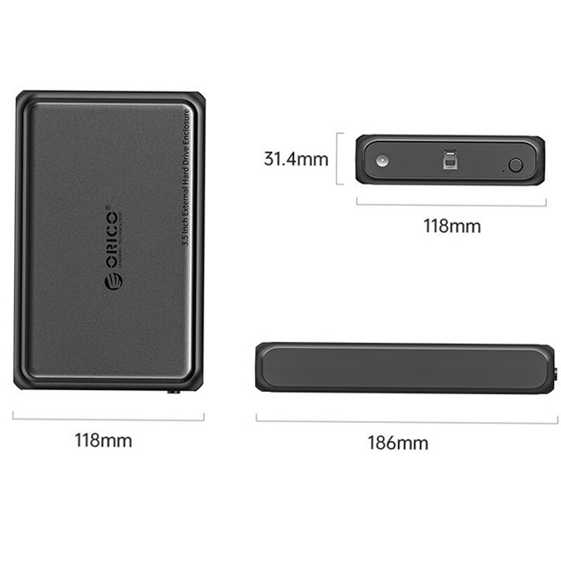 باکس هارد 3.5 اینچی HDD/SSD اوریکو DDL35-U3 - 3